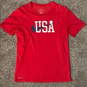 Nike Red USA Dri-FIT T-Shirt
